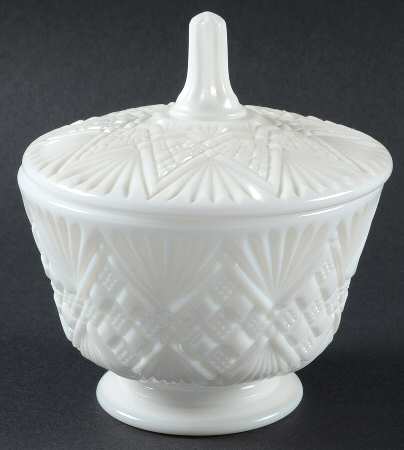 Diamond Sunburst Milkglass by Fostoria