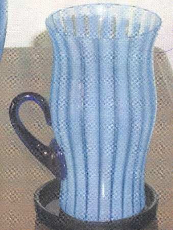 Rib Optic Blue (Opalescent) by Fenton