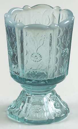 Paneled Daisy Blue (Opalescent) by Fenton