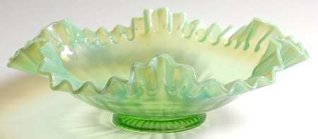 Green Opalescent by Fenton