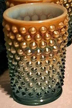 Hobnail Aqua Opalescent by Fenton