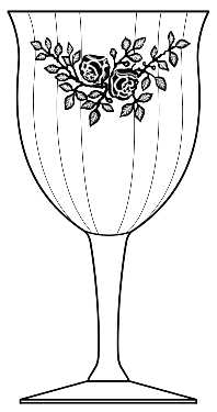 Rose (Stem #26, Etch) by Glastonbury - Lotus