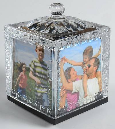 Godinger Dublin Revolving Photo Cube
