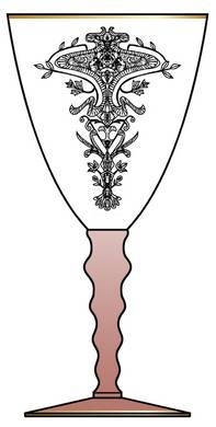 Decoration 109 Pink (Stem 24) by Glastonbury - Lotus