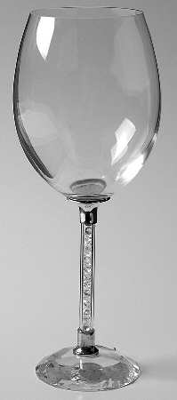 Godinger Floating Diamonds Water Goblet