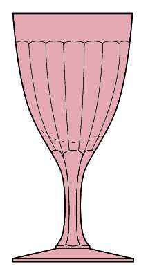 Coarse Rib Pink (Flamingo) by Heisey