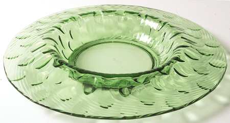 Swirl and Raindrop Green by Heisey