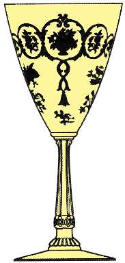 Formal Chintz Saraha Yellow (Stem 3389) by Heisey