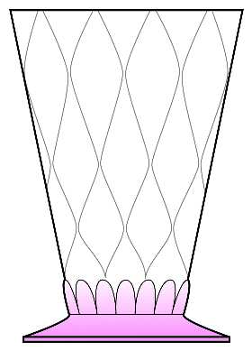 Optic Tooth Pink (Flamingo) by Heisey