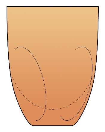 Pinch Cantaloupe by Imperial Glass-Ohio
