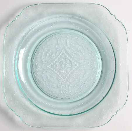 Indiana Glass Recollection Green (Teal) 7" Salad Plate