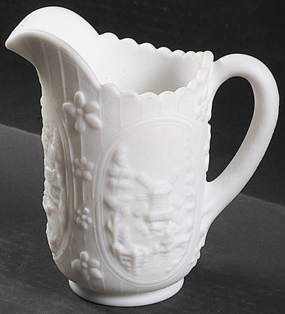 Windmill Milk Glass Frosted by Imperial Glass-Ohio