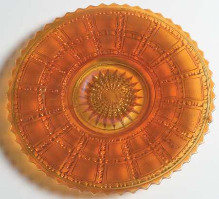 Beaded Block Amber Opalescent by Imperial Glass-Ohio