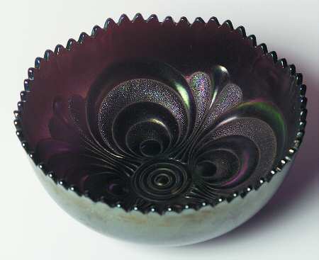 Scroll Embossed Amethyst by Imperial Glass-Ohio