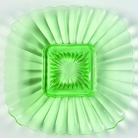 Pillar Flute Green by Imperial Glass-Ohio