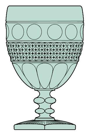 Tradition Seafoam Green by Imperial Glass-Ohio