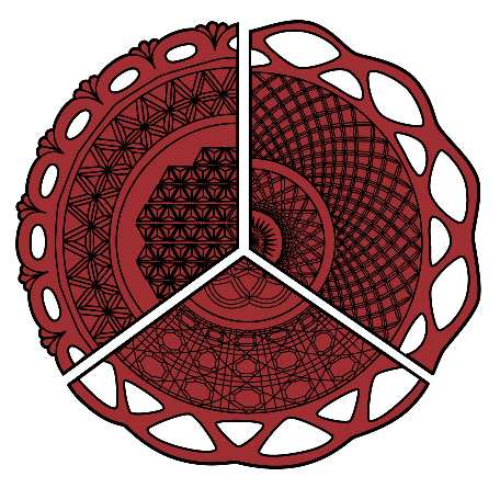 Laced Edge Ruby by Imperial Glass-Ohio