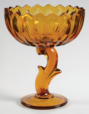 Lotus Blossom Amber by Indiana Glass