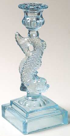 Dolphin Ice Blue Carnival (Horizon) by Imperial Glass-Ohio