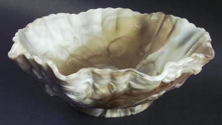 Open Rose Caramel Slag Satin by Imperial Glass-Ohio