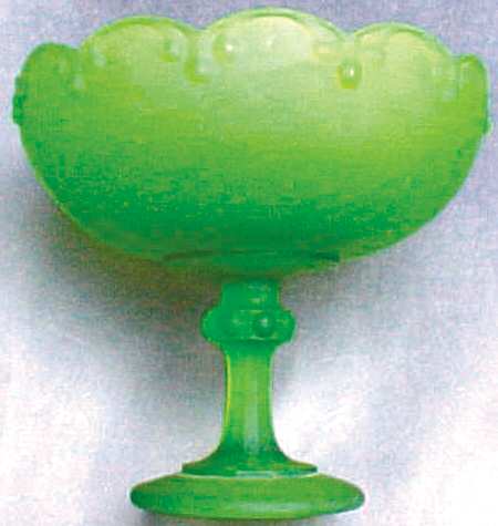 Garland Green Frosted (No Fruit) by Indiana Glass