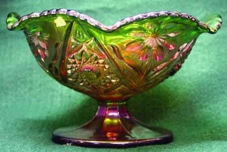 Cosmos Green Carnival by Imperial Glass-Ohio