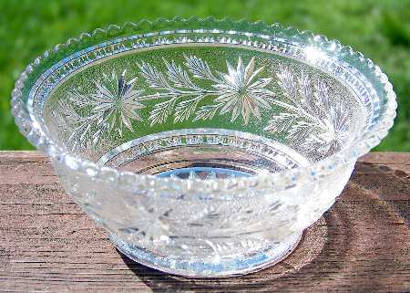 Strawflower Clear by Imperial Glass-Ohio