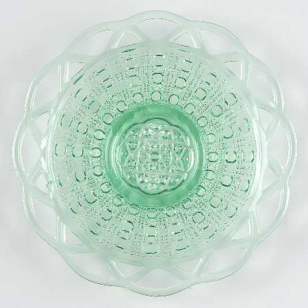 Laced Edge Green (Imperial) by Imperial Glass-Ohio