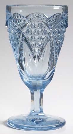 Tulip and Cane Blue (Moonlight) by Imperial Glass-Ohio