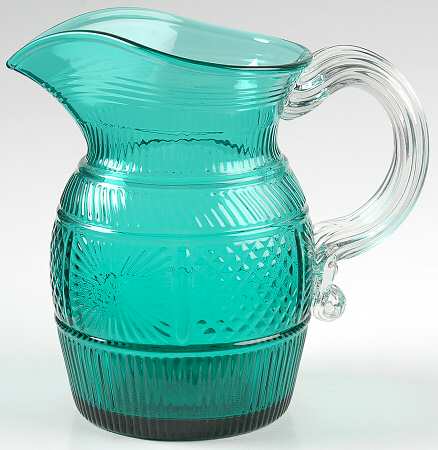 Diamond and Sunburst Emerald Green by Imperial Glass-Ohio