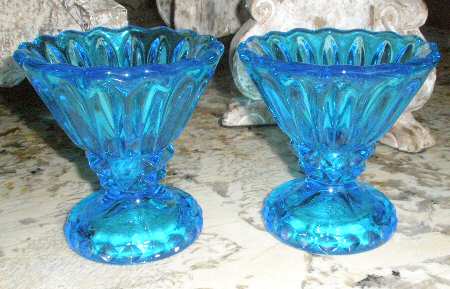 Lotus Blossom Blue by Indiana Glass
