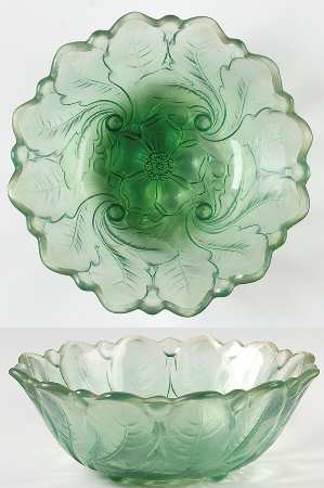 Wild Rose Green by Indiana Glass