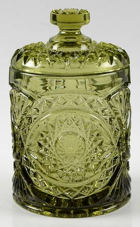 Hobstar Green by Imperial Glass-Ohio