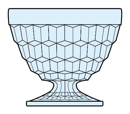 Cube Blue by Jeannette