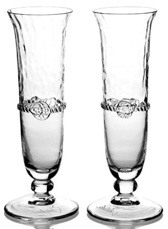 Juliska Glassware Graham (Set of 2) Toasting Fluted Champagnes