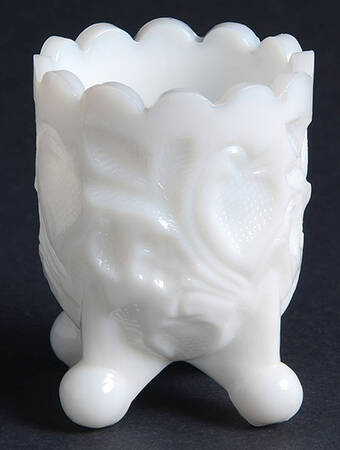 Strawberry Milk Glass by Kanawha