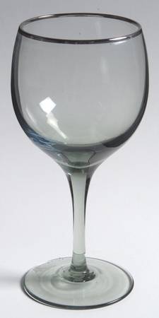 Lenox Green Shadow (Platinum Trim) Wine Glass