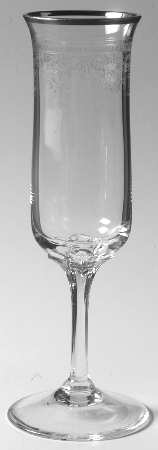 Lenox Lace Point (Platinum Trim) Fluted Champagne