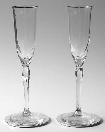 Lenox Rhythm Platinum (Set of 2 Boxed) Millennium Fluted Champagne