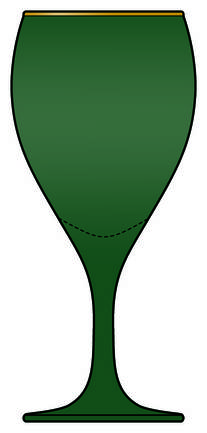 Teardrop Juniper (Gold Trim) by Libbey Glass Company