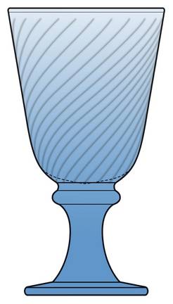 LRS51 Blue by Libbey Glass Company