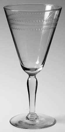 Needle Etch 114 (Clear, Line 1500) by Libbey Glass Company
