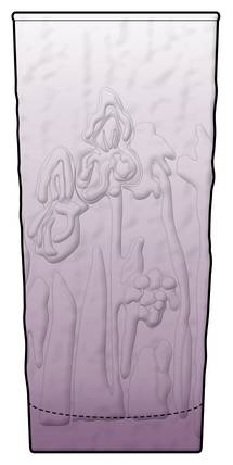 Iris Plum by Libbey Glass Company