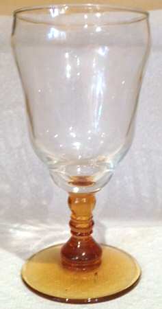 Warwick Amber (Venetian Optic) by Libbey Glass Company