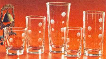 Rain Grey Cut by Libbey Glass Company