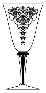 Carlton Black Clear (Stem 7606 1-2) by Morgantown