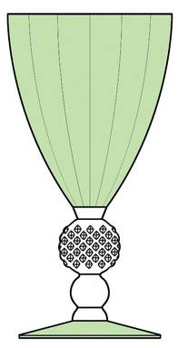Golf Ball Light Green Bowl and Foot (Optic) by Morgantown
