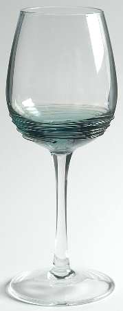 Mikasa Cobalt Swirl Blue White Wine