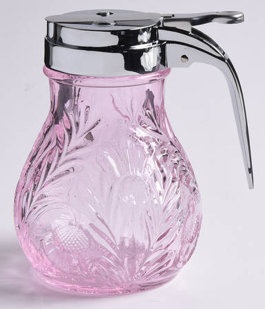 Mosser (Ohio) Inverted Thistle Light Pink (Rose) Syrup & Metal Lid