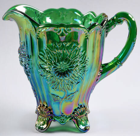Dahlia Hunter Green Carnival by Mosser (Ohio)